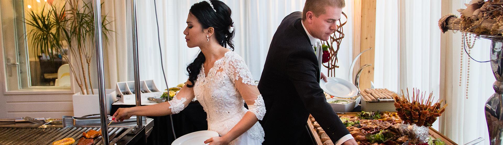 Een barbecue tijdens uw trouwfeest is ook mogelijk. 